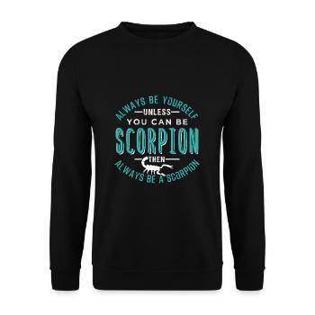 Scorpion - Unisex Sweatshirt - black - Front - Alina (178cm) & Michal (187cm)