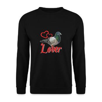 Taube - Unisex Pullover - Schwarz - Vorne - Alina (178cm) & Michal (187cm)