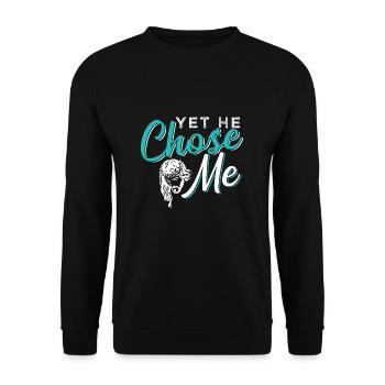 Jesus - Unisex Sweatshirt - black - Front - Alina (178cm) & Michal (187cm)