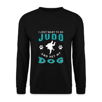 Judo - Unisex Pullover - Schwarz - Vorne - Alina (178cm) & Michal (187cm)