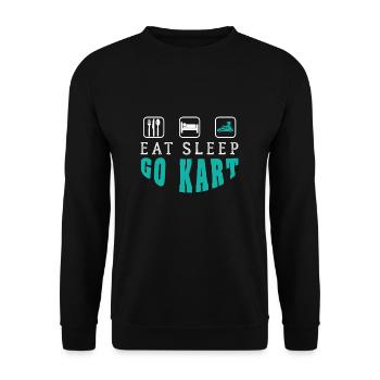 Go Kart - Unisex Pullover - Schwarz - Vorne - Alina (178cm) & Michal (187cm)
