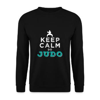 Judo - Unisex Pullover - Schwarz - Vorne - Alina (178cm) & Michal (187cm)