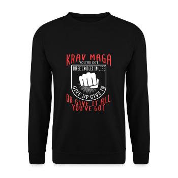Krav Maga - Sweat-shirt Unisexe - noir - Devant - Alina (178cm) & Michal (187cm)