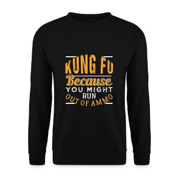 Kung Fu - Unisex Sweatshirt - black - Front - Alina (178cm) & Michal (187cm)