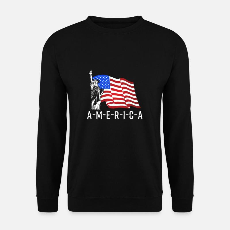 Amerika - Unisex Pullover - Schwarz