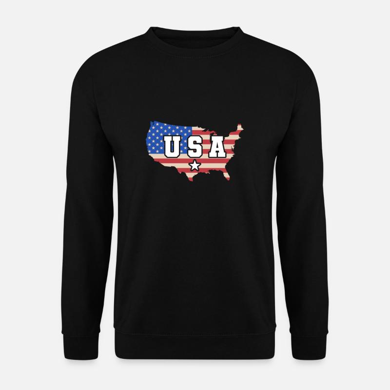 Amerika - Unisex Pullover - Schwarz