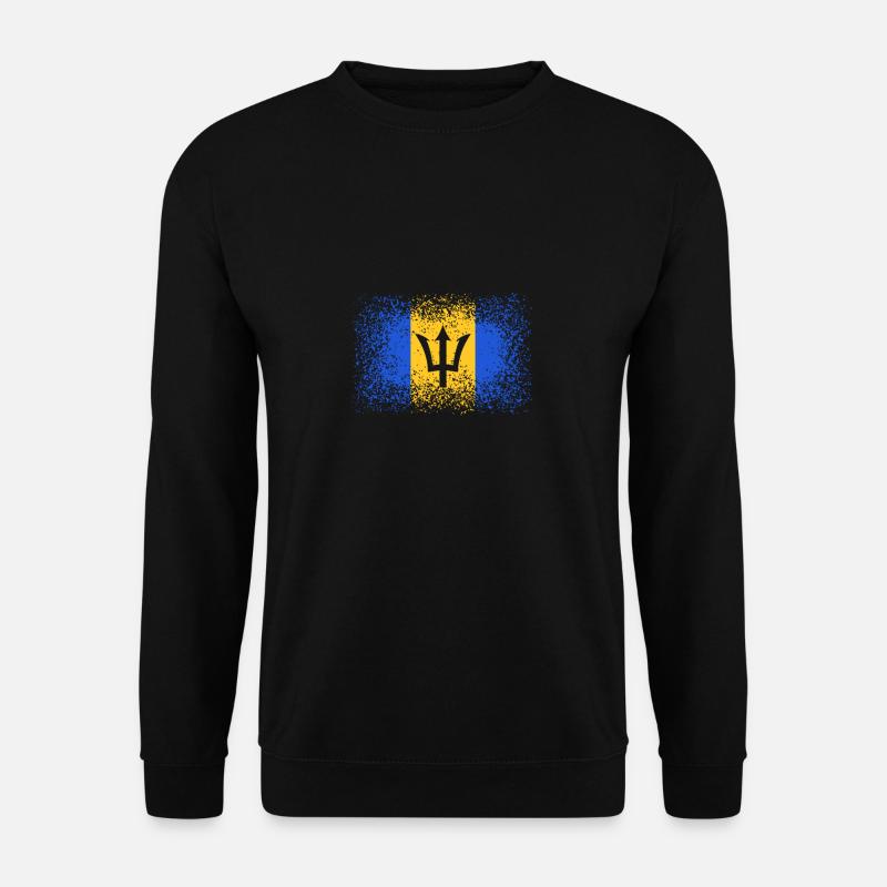 Barbados Flagge - Unisex Pullover - Schwarz