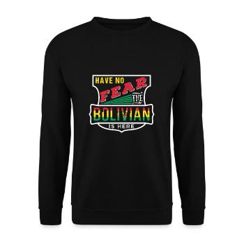 Bolivia - Unisex Sweatshirt - black - Front - Alina (178cm) & Michal (187cm)