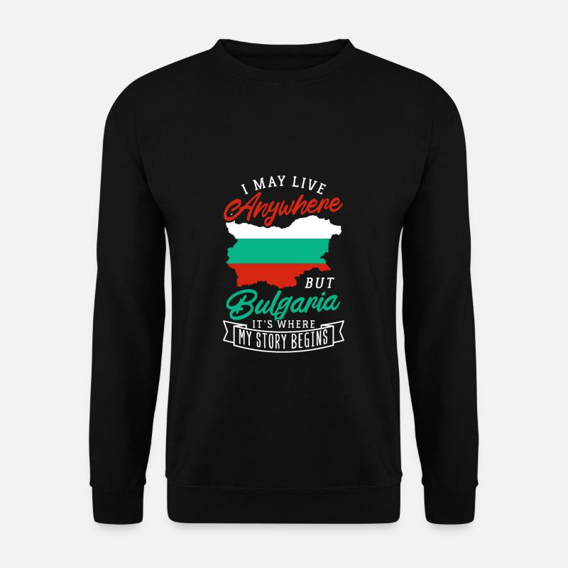 Bulgarien - Unisex Pullover - Schwarz