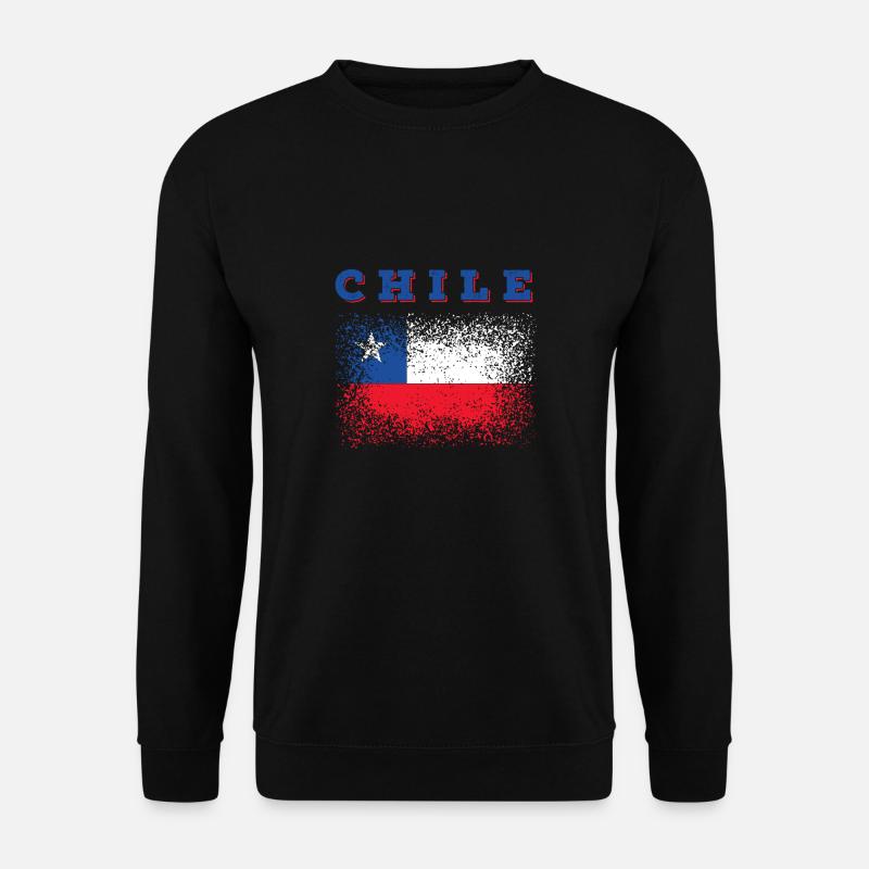 Chile Flagge - Unisex Pullover - Schwarz