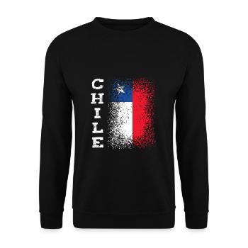Chile - Unisex Sweatshirt - black - Front - Alina (178cm) & Michal (187cm)