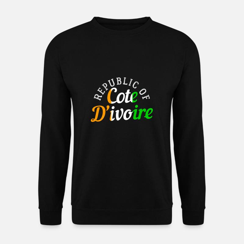 Elfenbeinküste - Unisex Pullover - Schwarz
