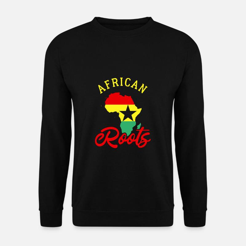 Ghana - Unisex Pullover - Schwarz