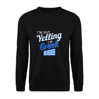 Greece - Unisex Sweatshirt - black - Front - Alina (178cm) & Michal (187cm)