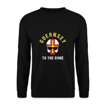 guernsey - Unisex Sweatshirt - black - Front - Alina (178cm) & Michal (187cm)