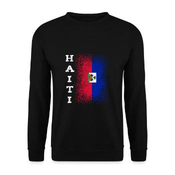 Haiti - Unisex Sweatshirt - black - Front - Alina (178cm) & Michal (187cm)
