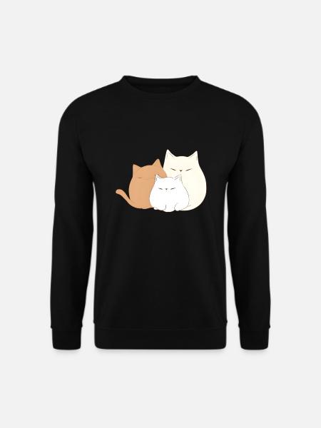 3 chatons - Sweat-shirt Unisexe - noir