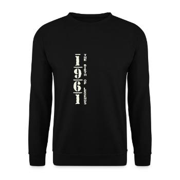 1961 - THE BIRTH OF LEGENDS - Unisex Pullover - Schwarz - Vorne - Alina (178cm) & Michal (187cm)