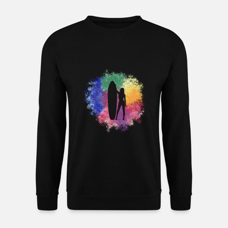 Surfergirl - Unisex Pullover - Schwarz
