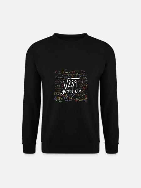 17th birthday - root of 289 - Unisex Sweatshirt - black