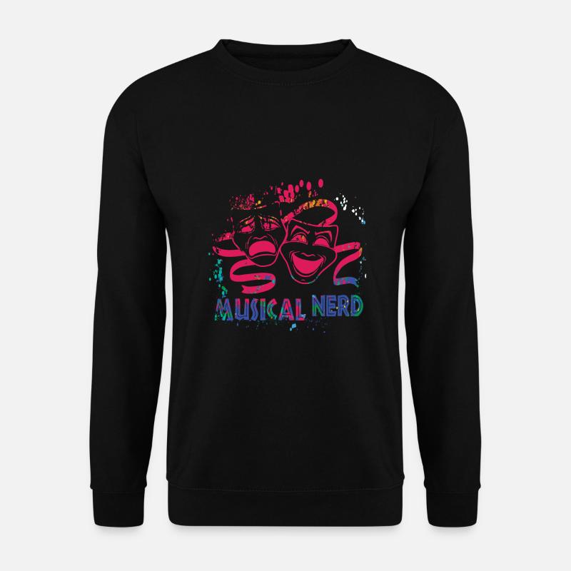 Musical Nerd Masks - Unisex Pullover - Schwarz