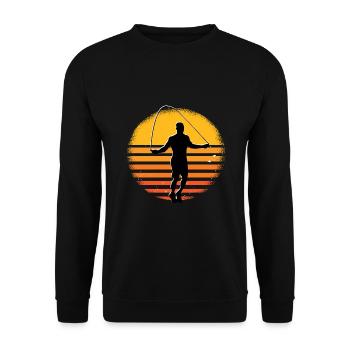 Rope jumper - Unisex Pullover - Schwarz - Vorne - Alina (178cm) & Michal (187cm)