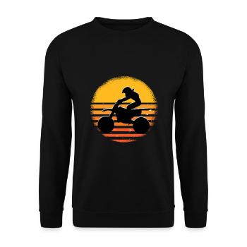 Motorcross - Unisex Pullover - Schwarz - Vorne - Alina (178cm) & Michal (187cm)