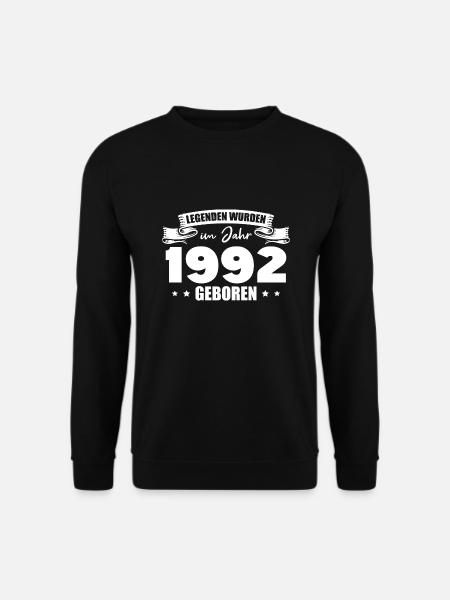 30. Geburtstag Geschenkidee Jahrgang 1992 - Unisex Pullover - Schwarz