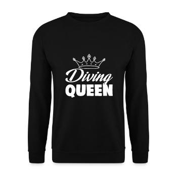 Reine de la plongée - Sweat-shirt Unisexe - noir - Devant - Alina (178cm) & Michal (187cm)
