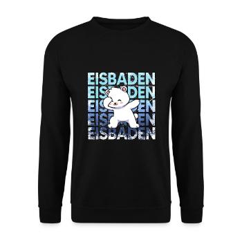 eisbaden kryotherapie eiskalt eisbad kneipp - Unisex Pullover - Schwarz - Vorne - Alina (178cm) & Michal (187cm)