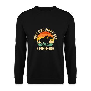 Juste un pari de plus je promets un cadeau de chemise - Sweat-shirt Unisexe - noir - Devant - Alina (178cm) & Michal (187cm)