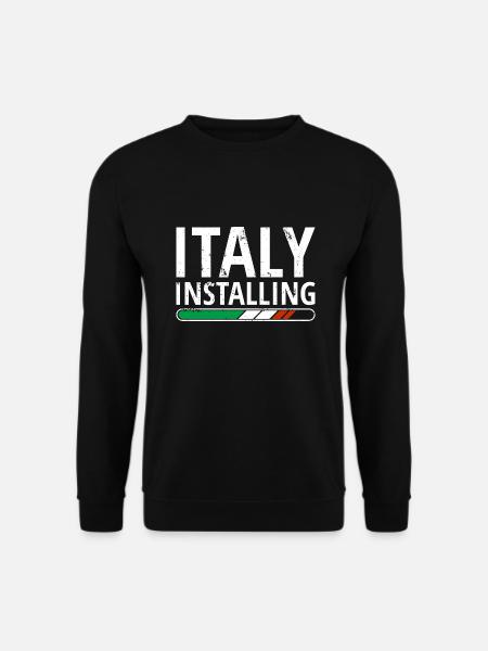 Italy Flag Italia Italian Flag Used Look - Unisex Sweatshirt - black