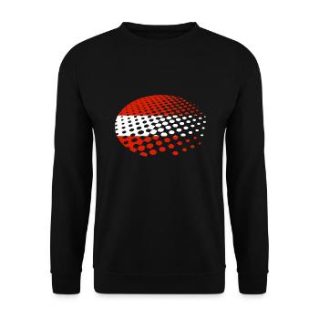 Austria Flag Austria Austrian Flag AT - Unisex Sweatshirt - black - Front - Alina (178cm) & Michal (187cm)