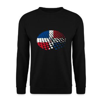 Dominican Republic Flag Dom Rep Flag Travel - Unisex Sweatshirt - black - Front - Alina (178cm) & Michal (187cm)