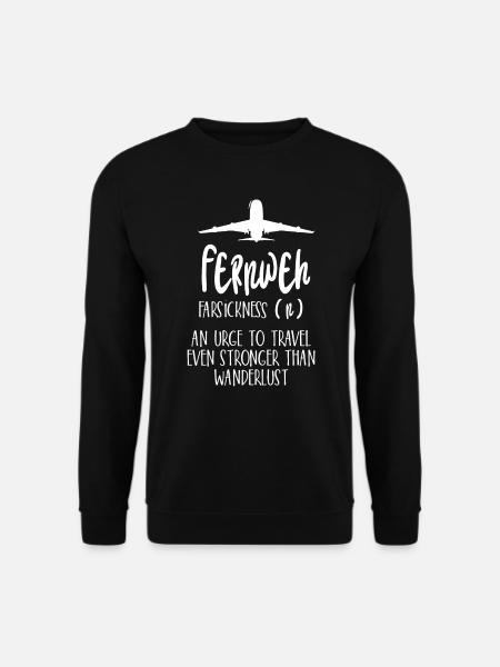 Travel Urlaub - Unisex Pullover - Schwarz