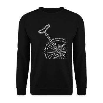 Stroke Unicycle - Unisex Sweatshirt - black - Front - Alina (178cm) & Michal (187cm)