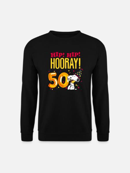 Peanuts 50 Years Birthday Design With Quote - Unisex Sweatshirt - black