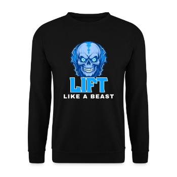 Lift Like A Beast - Unisex Sweatshirt - black - Front - Alina (178cm) & Michal (187cm)