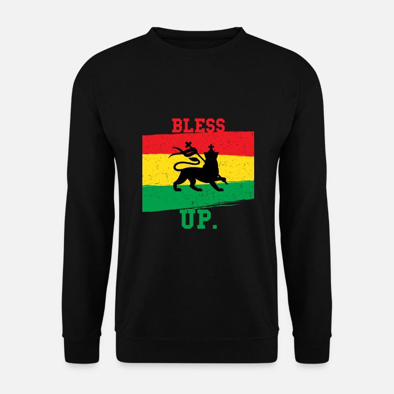 Bless up Geschenkidee Rasta - Unisex Pullover - Schwarz
