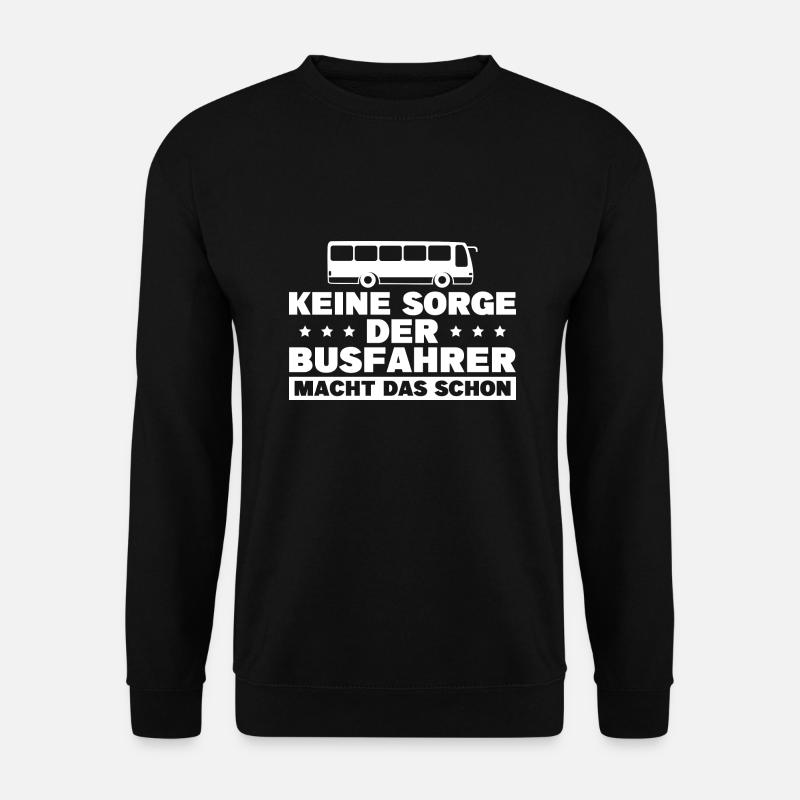 Busfahrer Ausbildung Bus Busfahren - Unisex Pullover - Schwarz