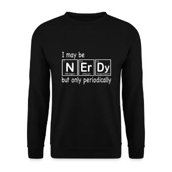 Nerby - Sweat-shirt Unisexe - noir - Devant - Alina (178cm) & Michal (187cm)