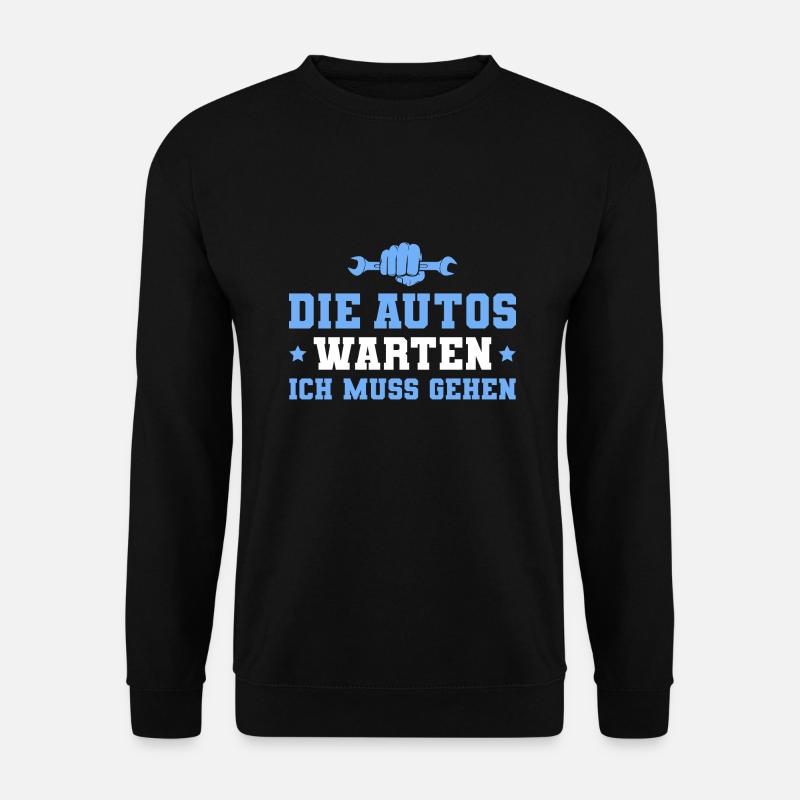 Schrauber Die Autos warten Kfz Mechaniker - Unisex Pullover - Schwarz