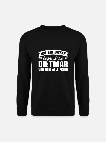 Dietmar Vorname Geschenk - Unisex Pullover - Schwarz