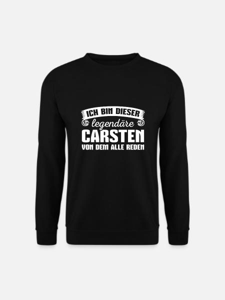 Carsten Vorname Geschenk - Unisex Pullover - Schwarz