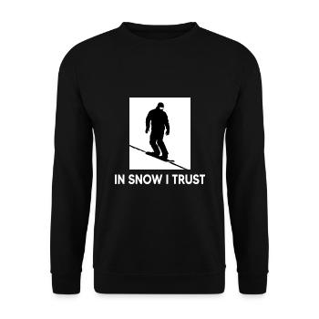 snowboarder « freestyle-snowboard-neige-temps » - Sweat-shirt Unisexe - noir - Devant - Alina (178cm) & Michal (187cm)