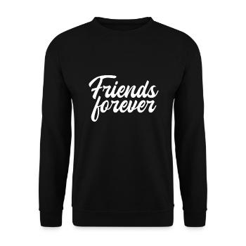 Friends Forever Freunde für immer - Unisex Pullover - Schwarz - Vorne - Alina (178cm) & Michal (187cm)