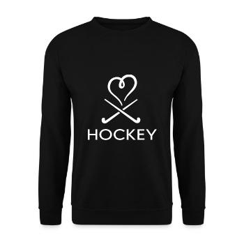 Hockey Field Hockey Hockey Player Hockey-love - Unisex Sweatshirt - black - Front - Alina (178cm) & Michal (187cm)