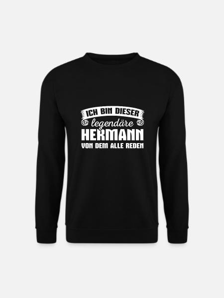 Hermann Vorname Geschenk - Unisex Pullover - Schwarz