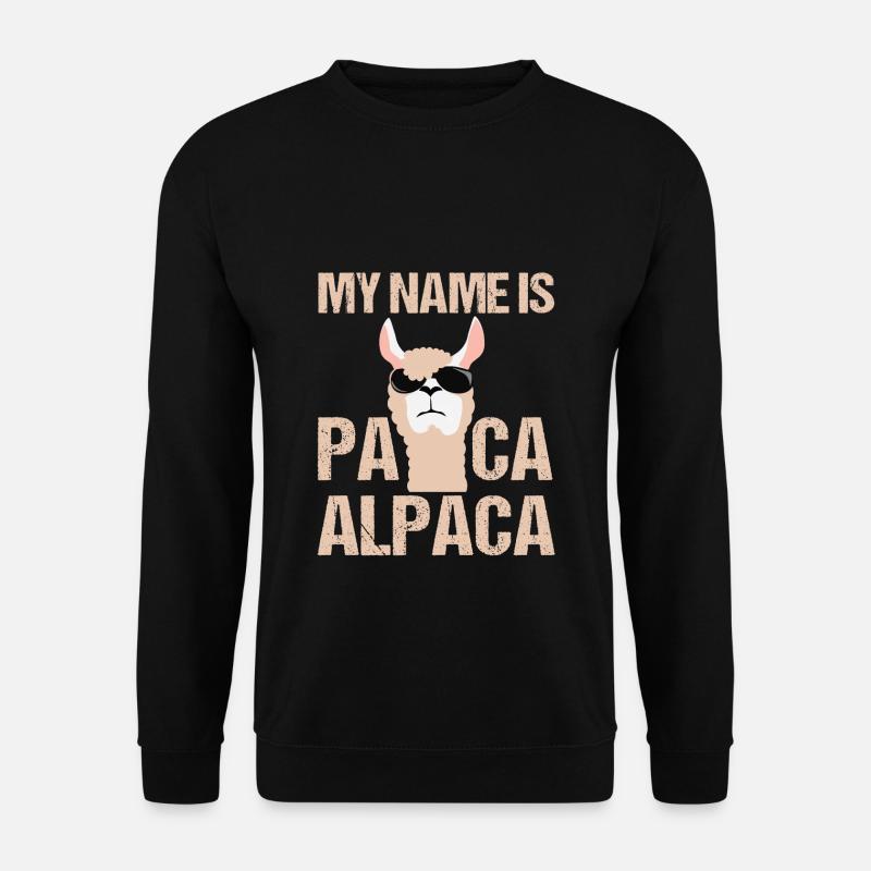 Cool alpaca - Unisex Sweatshirt - black