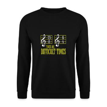 Musique Orchestre Sarkasme Chef d’orchestre Choeur cadeau - Sweat-shirt Unisexe - noir - Devant - Alina (178cm) & Michal (187cm)